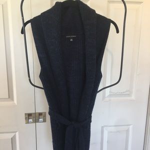 Navy Banana Republic sweater vest